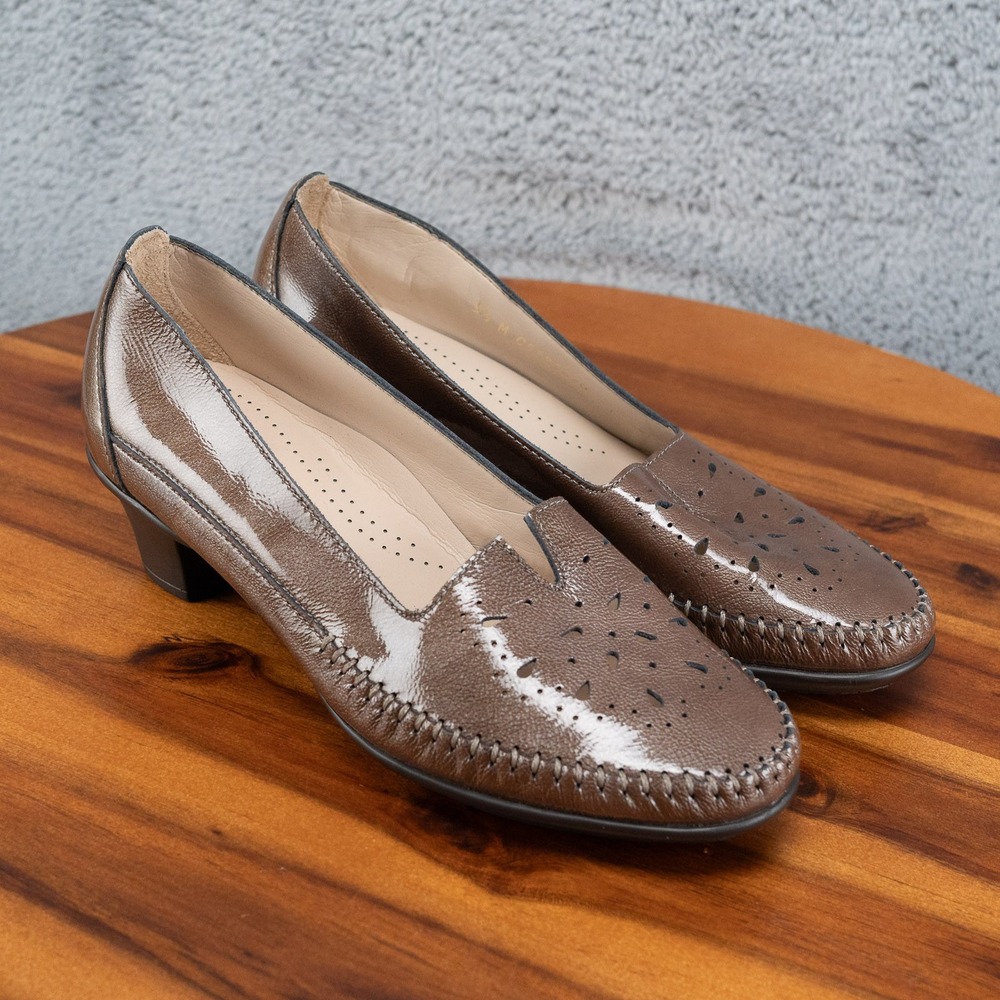 SAS SONYO PORTOBELLO Women's Slip On Heel Bronze Brown 5.5 M